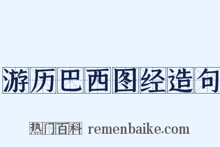 游历巴西图经造句是什么意思的图片